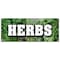 Signmission HERBS BANNER SIGN fresh organic basil leaves chive chervil dill oregano B-96 Herbs - alternate 1